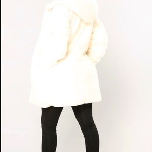 Crystal Faux Fur Coat